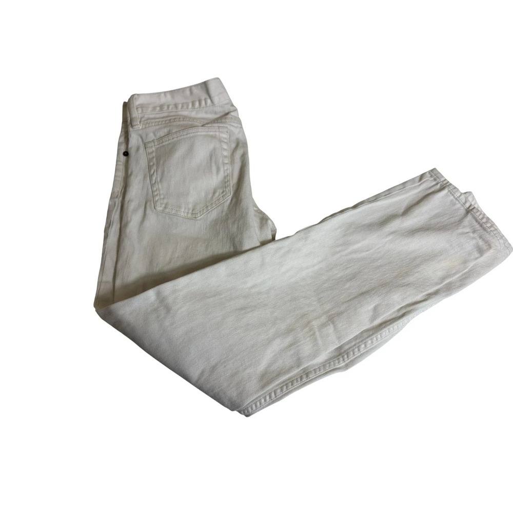 Ralph Lauren Sport Jeans Womens 27 White Denim Flat Front Slim Fit Skinny Leg